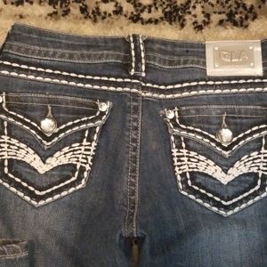 3/$20 GRACE IN LA|Distressed Jeans Boot Cut Sz3